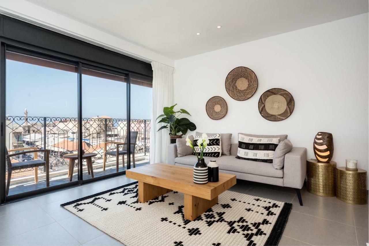 Duplex With Sea View Terrace Above The Flea Market Тель-Авив Экстерьер фото